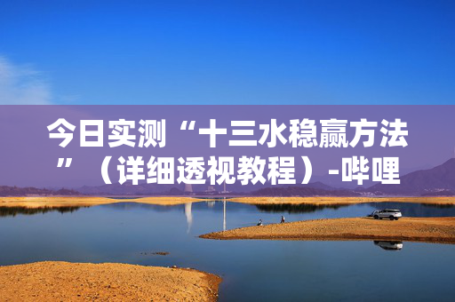 今日实测“十三水稳赢方法”（详细透视教程）-哔哩哔哩