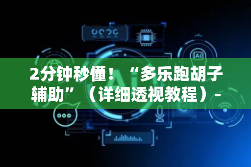 2分钟秒懂！“多乐跑胡子辅助”（详细透视教程）-哔哩哔哩