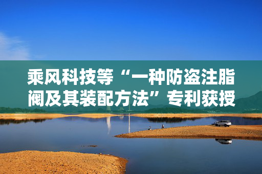 乘风科技等“一种防盗注脂阀及其装配方法”专利获授权