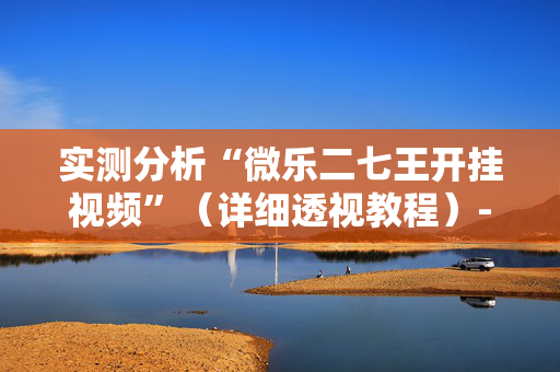实测分析“微乐二七王开挂视频”（详细透视教程）-哔哩哔哩