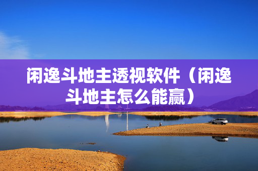 闲逸斗地主透视软件（闲逸斗地主怎么能赢）