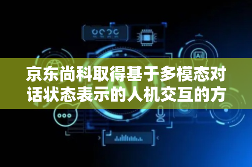 京东尚科取得基于多模态对话状态表示的人机交互的方法和装置专利
