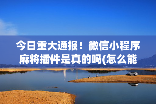 今日重大通报！微信小程序麻将插件是真的吗(怎么能拿好牌)