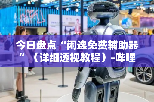 今日盘点“闲逸免费辅助器”（详细透视教程）-哔哩哔哩