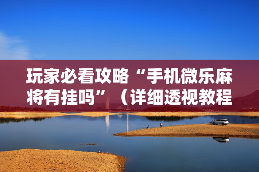 玩家必看攻略“手机微乐麻将有挂吗”（详细透视教程）-哔哩哔哩