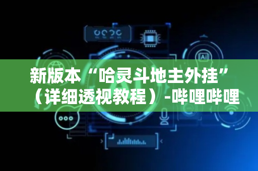 新版本“哈灵斗地主外挂”（详细透视教程）-哔哩哔哩