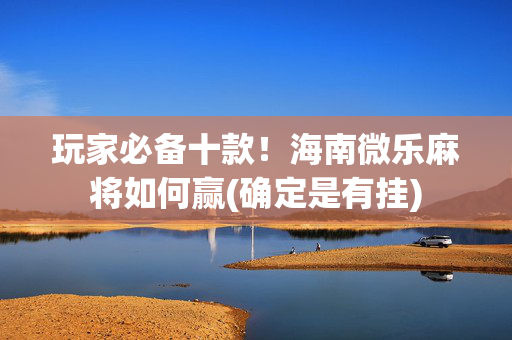 玩家必备十款！海南微乐麻将如何赢(确定是有挂)
