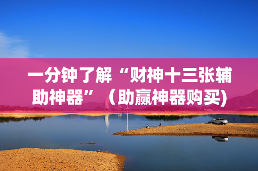 一分钟了解“财神十三张辅助神器”（助赢神器购买)