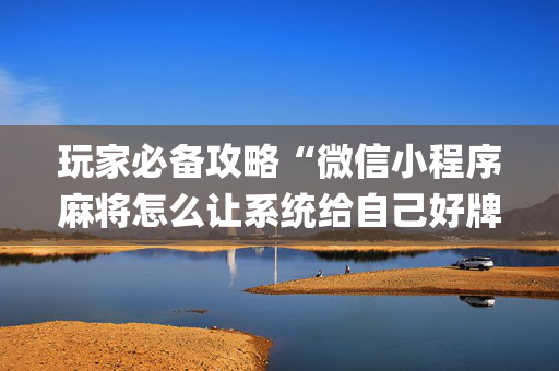 玩家必备攻略“微信小程序麻将怎么让系统给自己好牌”（助赢神器购买)