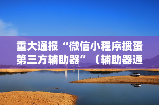 重大通报“微信小程序掼蛋第三方辅助器”（辅助器通用版)