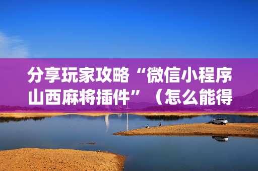 分享玩家攻略“微信小程序山西麻将插件”（怎么能得到好牌)