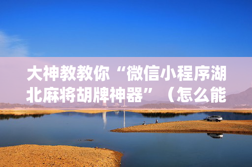 大神教教你“微信小程序湖北麻将胡牌神器”（怎么能让牌好一点)