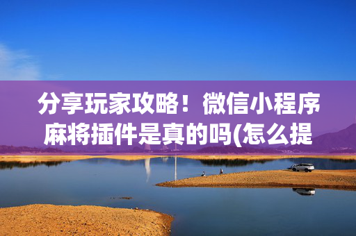 分享玩家攻略！微信小程序麻将插件是真的吗(怎么提高赢牌率)