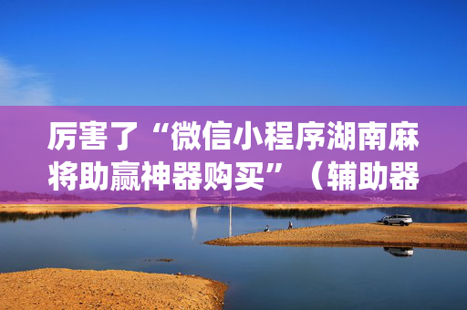 厉害了“微信小程序湖南麻将助赢神器购买”（辅助器下载)