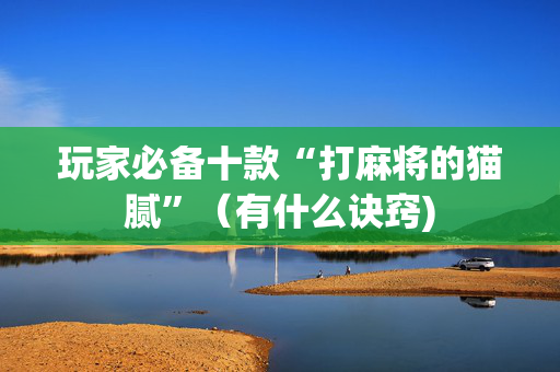 玩家必备十款“打麻将的猫腻”（有什么诀窍)