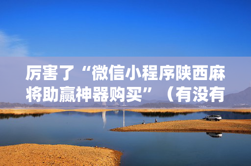 厉害了“微信小程序陕西麻将助赢神器购买”（有没有猫腻)