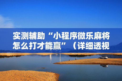 实测辅助“小程序微乐麻将怎么打才能赢”（详细透视教程）-哔哩哔哩