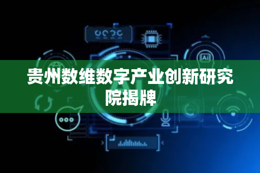 贵州数维数字产业创新研究院揭牌