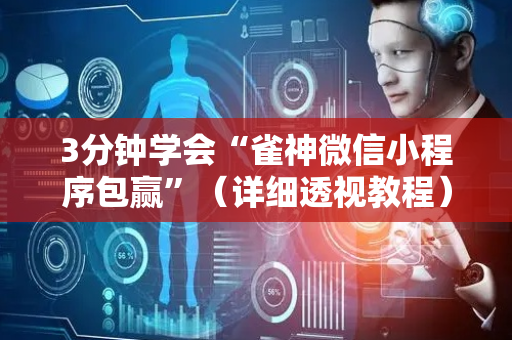 3分钟学会“雀神微信小程序包赢”（详细透视教程）-哔哩哔哩