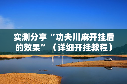 实测分享“功夫川麻开挂后的效果”（详细开挂教程）-哔哩哔哩