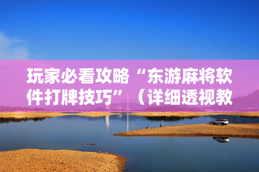 玩家必看攻略“东游麻将软件打牌技巧”（详细透视教程）-哔哩哔哩