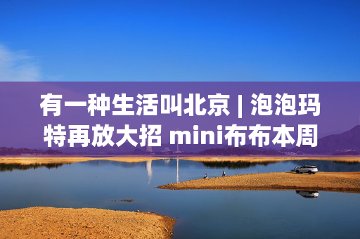 有一种生活叫北京 | 泡泡玛特再放大招 mini布布本周要来