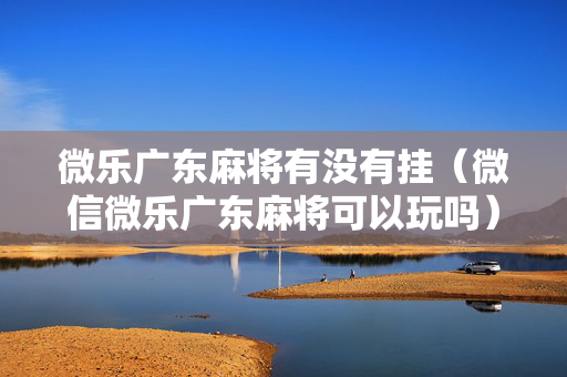微乐广东麻将有没有挂（微信微乐广东麻将可以玩吗）