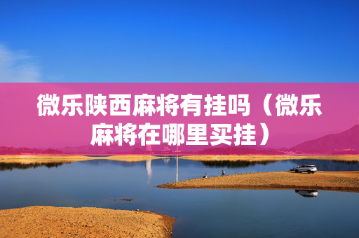 微乐陕西麻将有挂吗（微乐麻将在哪里买挂）
