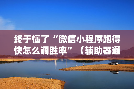 终于懂了“微信小程序跑得快怎么调胜率”（辅助器通用版)