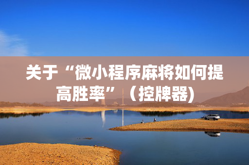 关于“微小程序麻将如何提高胜率”（控牌器)