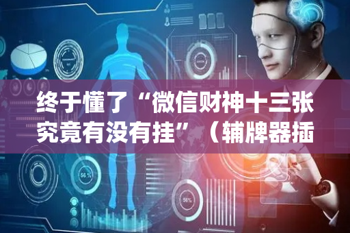 终于懂了“微信财神十三张究竟有没有挂”（辅牌器插件购买)
