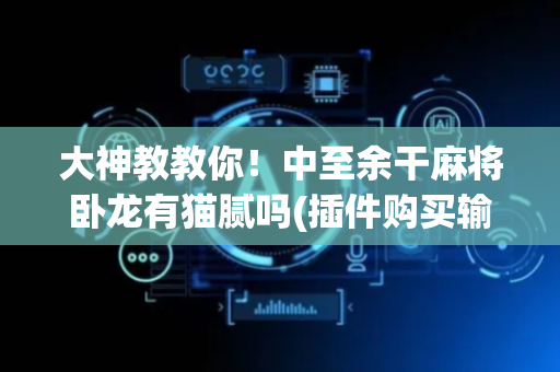 大神教教你！中至余干麻将卧龙有猫腻吗(插件购买输赢规律)