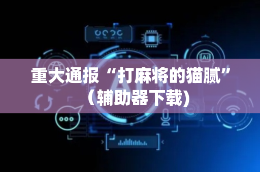 重大通报“打麻将的猫腻”（辅助器下载)