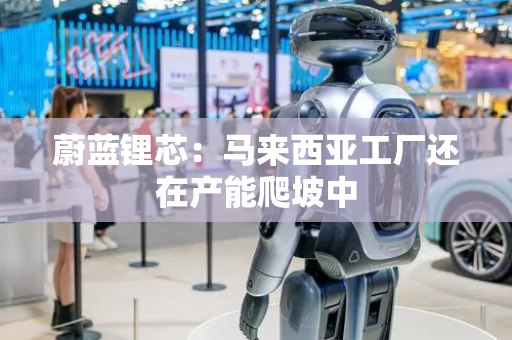 蔚蓝锂芯：马来西亚工厂还在产能爬坡中