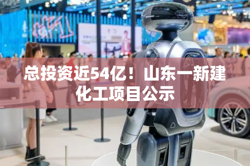 总投资近54亿！山东一新建化工项目公示