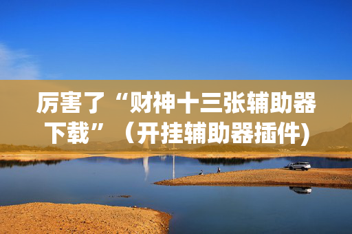 厉害了“财神十三张辅助器下载”（开挂辅助器插件)
