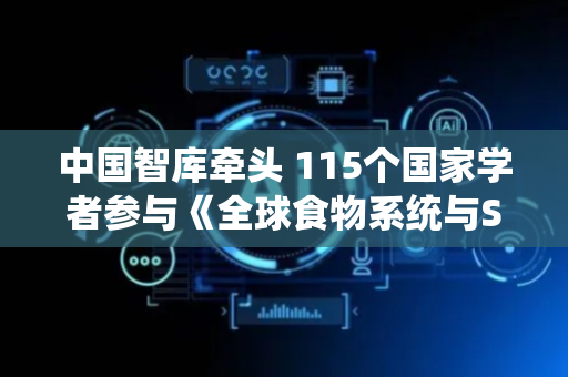 中国智库牵头 115个国家学者参与《全球食物系统与SDG研究报告》召开意见征询会