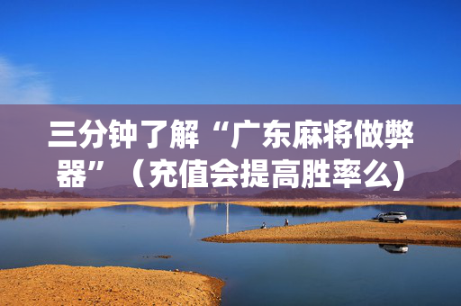 三分钟了解“广东麻将做弊器”（充值会提高胜率么)