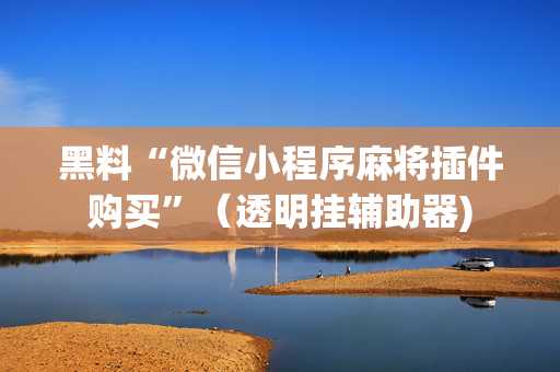 黑料“微信小程序麻将插件购买”（透明挂辅助器)