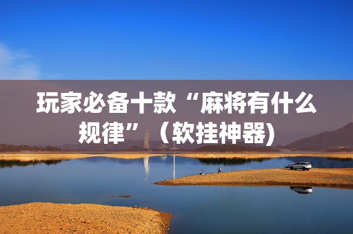 玩家必备十款“麻将有什么规律”（软挂神器)