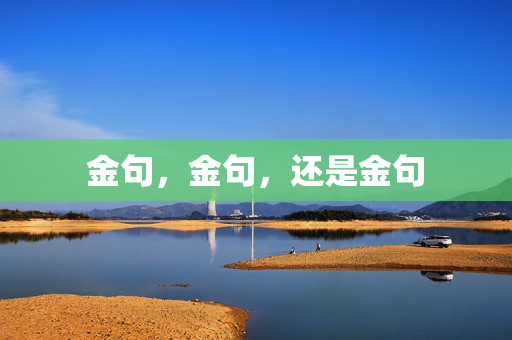 金句，金句，还是金句
