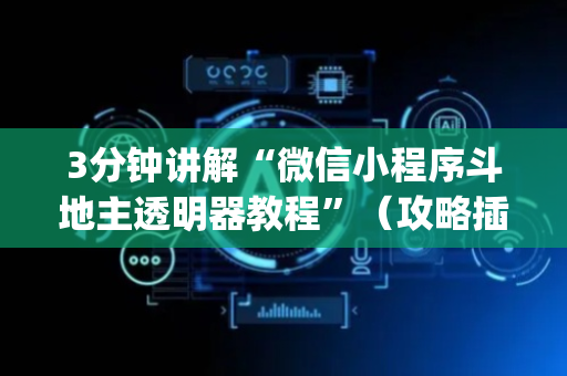 3分钟讲解“微信小程序斗地主透明器教程”（攻略插件)