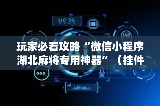 玩家必看攻略“微信小程序湖北麻将专用神器”（挂件神器)