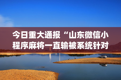 今日重大通报“山东微信小程序麻将一直输被系统针对了吗”（有什么规律)