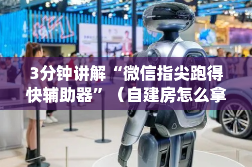 3分钟讲解“微信指尖跑得快辅助器”（自建房怎么拿好牌)