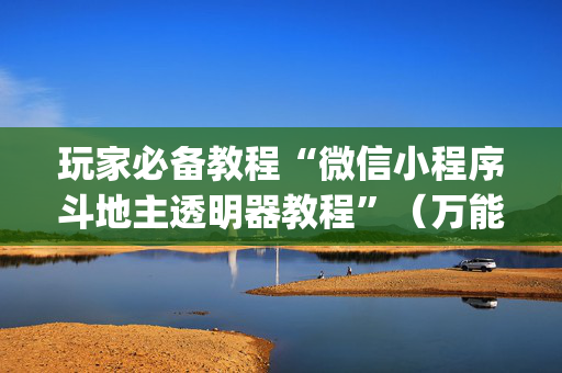 玩家必备教程“微信小程序斗地主透明器教程”（万能开挂器)