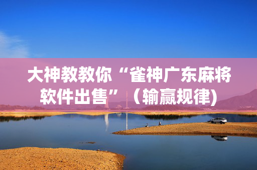 大神教教你“雀神广东麻将软件出售”（输赢规律)