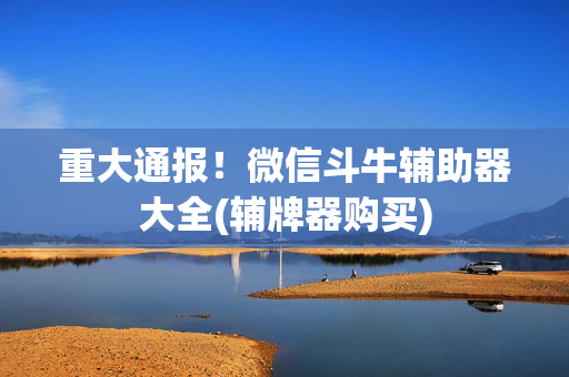 重大通报！微信斗牛辅助器大全(辅牌器购买)