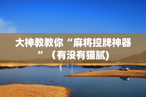 大神教教你“麻将控牌神器”（有没有猫腻)