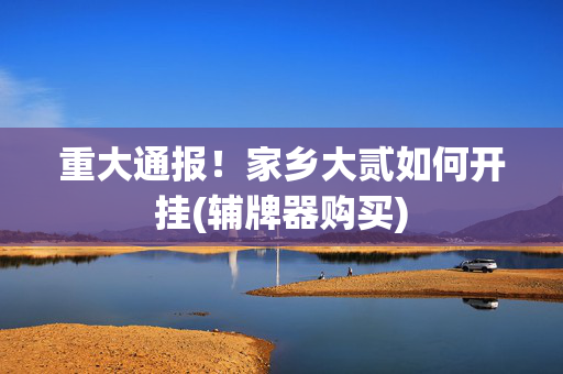 重大通报！家乡大贰如何开挂(辅牌器购买)